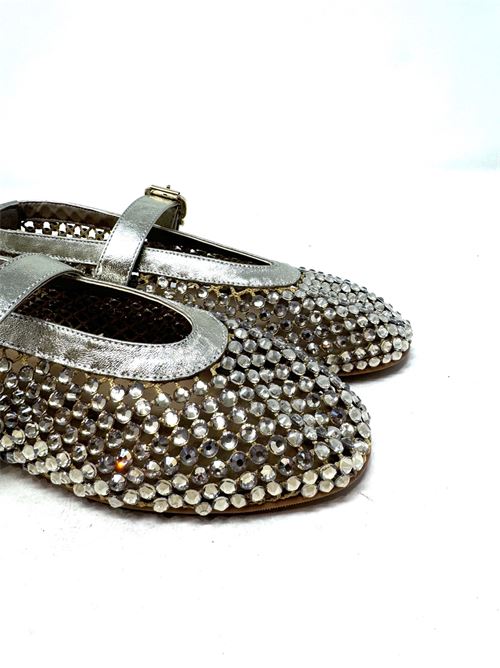 Ballerinas mit Strass und Riemchen IL LACCIO | 5860RETEGOLD